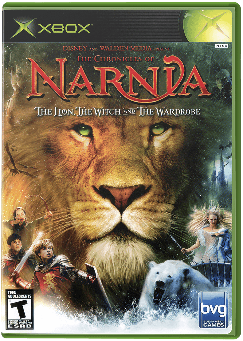 Chronicles of Narnia Lion Witch and the Wardrobe box art for Xbox
